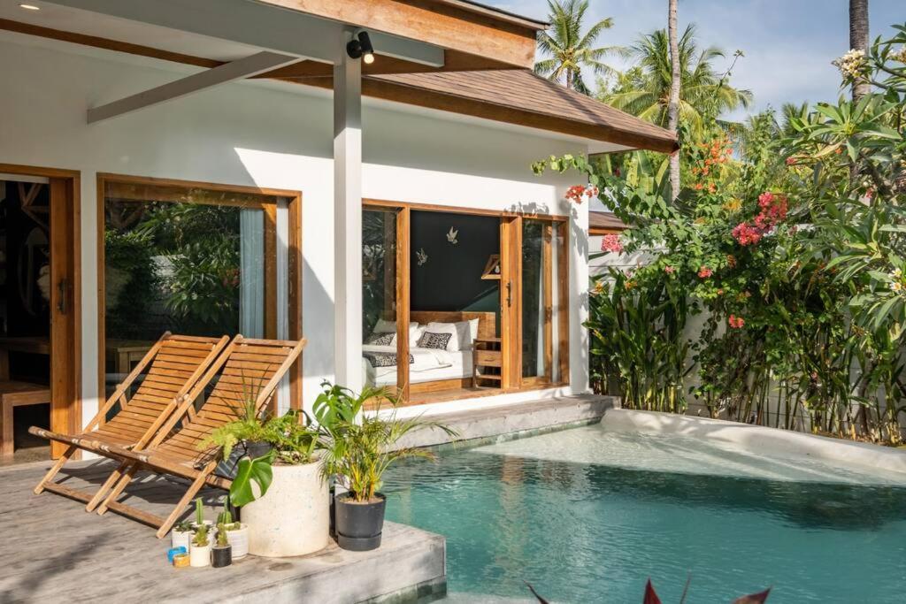 Villa Designer New 3Bdr - Lush Garden+Pool à Gili Trawangan Extérieur photo